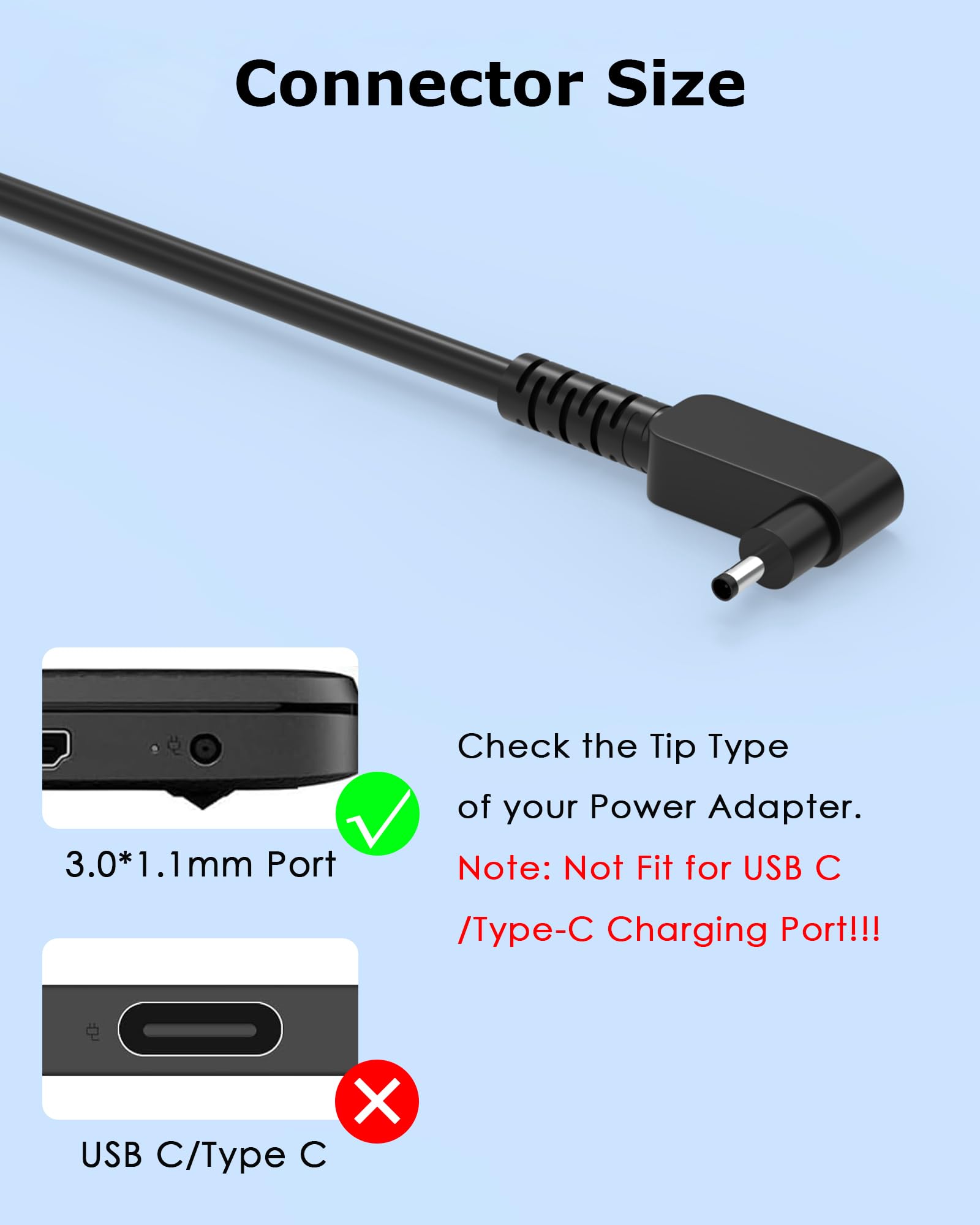 Amazon.com: Nivjuky 65W 19V 3.42A Laptop Charger Compatible with
